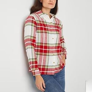 Woman's Long Sleeve Flannel Shirt by a.n.a